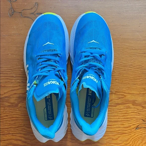 Hoka Teal and White Athletic Shoes - Picture 3 of 7